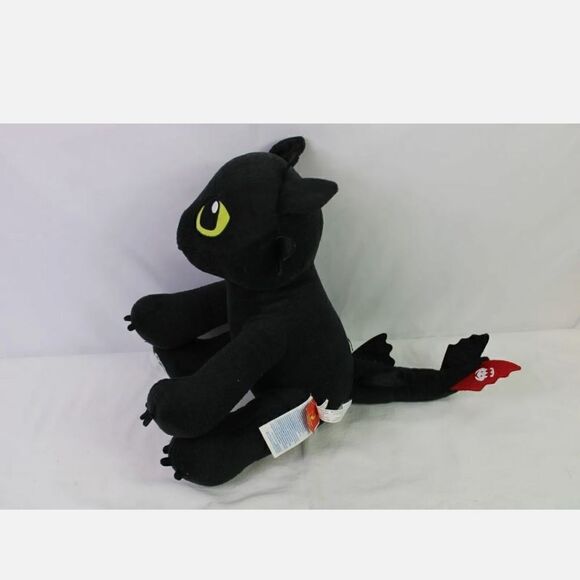 BAB Build-A-Bear Toothless How To Train Your Dragon Plush Black Night Fury 15". - Picture 1 of 6